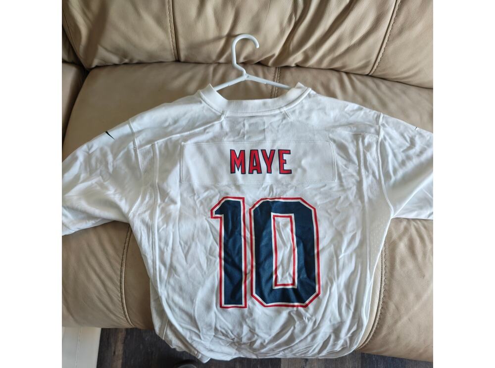 Nike Youth New England Patriots Drake Maye #10 Jersey, XL - White retail $110